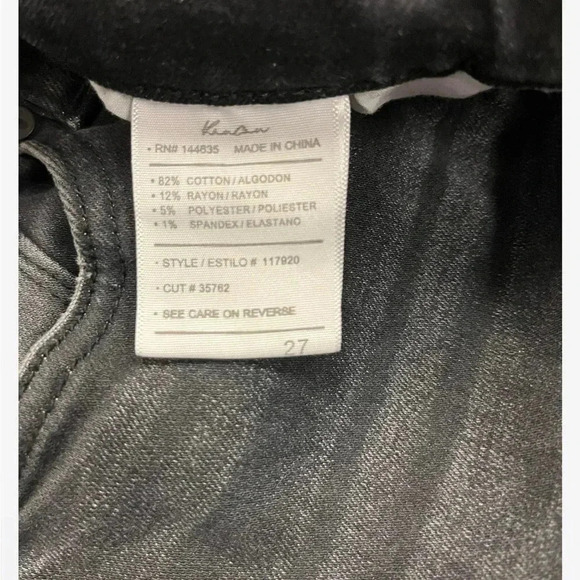 KanCan Eatilo Distressed Skinny Black Jeans Size 27 - Picture 8 of 12